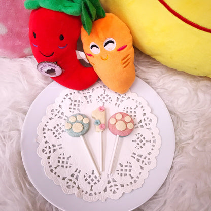 Edible Number Cake Topper Set 3pcs